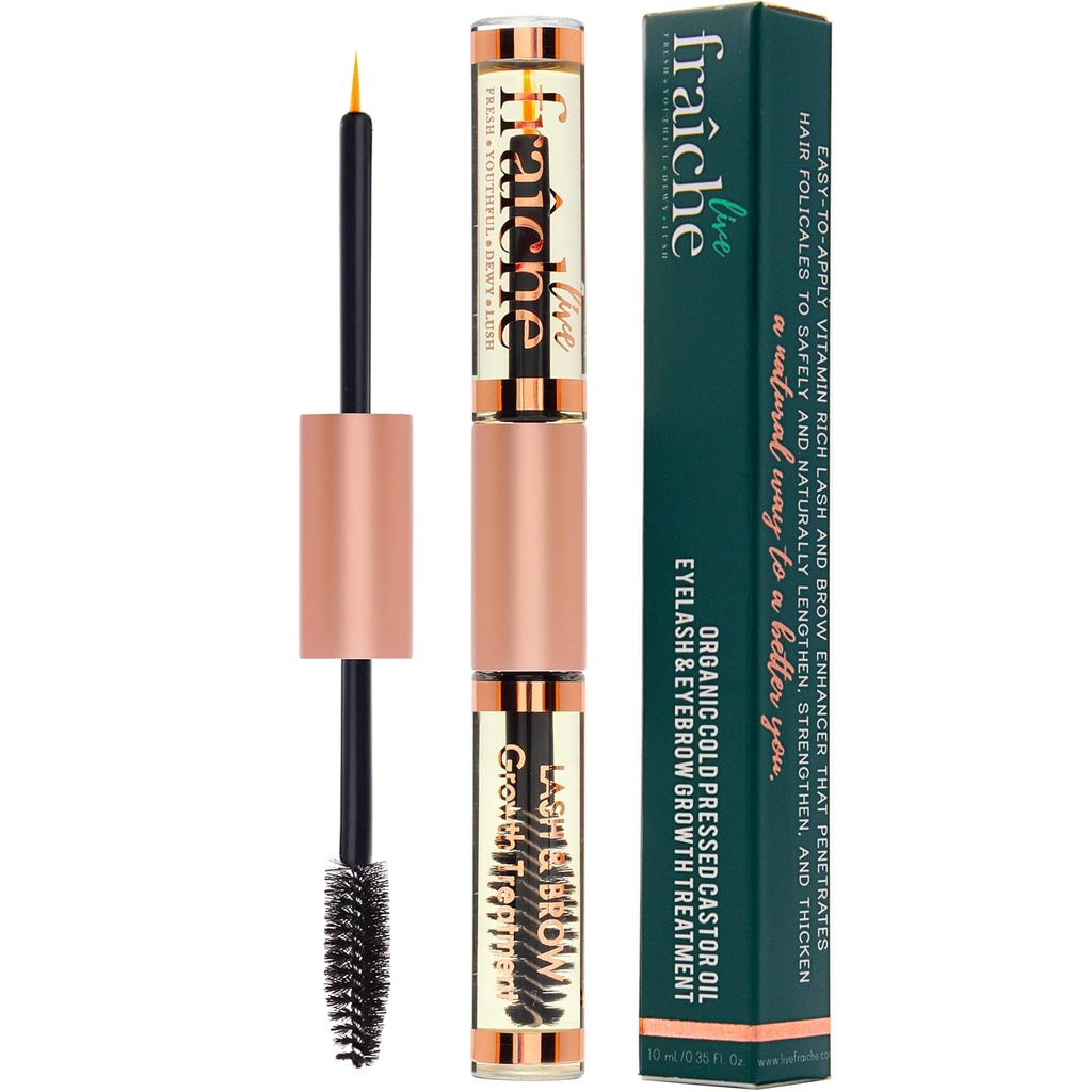 USDA 有机铸油厂 Lash Serum -- -- 所有天然冷压铸油厂 Oil Elash Growing Serum 配有 Mascara Tube -- -- 对Thicker 和 Fuller Lashes的处理和条件
