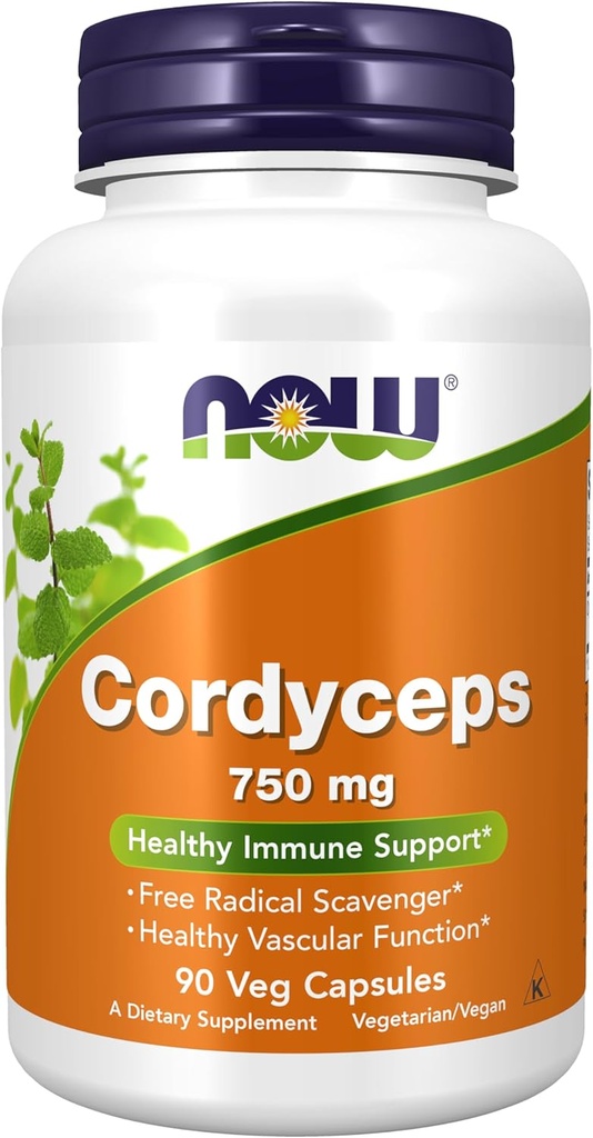 食品补充品,Cordyceps sinensis)750 mg,健康免疫支持*,90 Veg Capsules