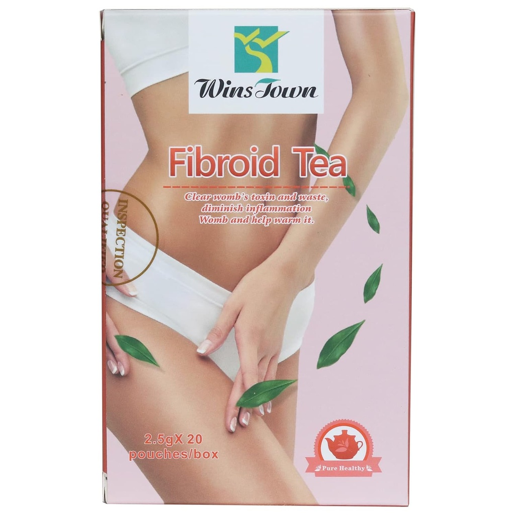 Wins Town Fibroid Tea, 支持 Fibroid 缩水与健康 Womb, 抗衰老, 温暖 Uterus 解毒茶, 20 个茶包