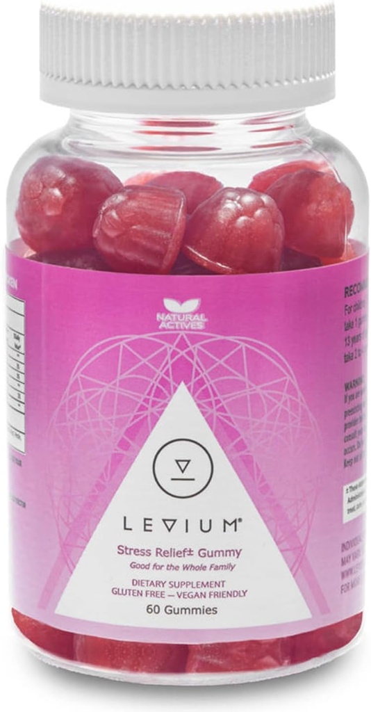 (原始内容存档于2017-09-29). Levium Calming Relief Gummys 自然摩擦刺激维生素补充 – 60 Count Bottle – 30 Day Supplication.