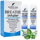白色墨水呼吸 天然基本油 吸入 eucalyptus Peppermint 摄入 过敏 聚焦 亚罗马疗法 辛纳斯救济(2)