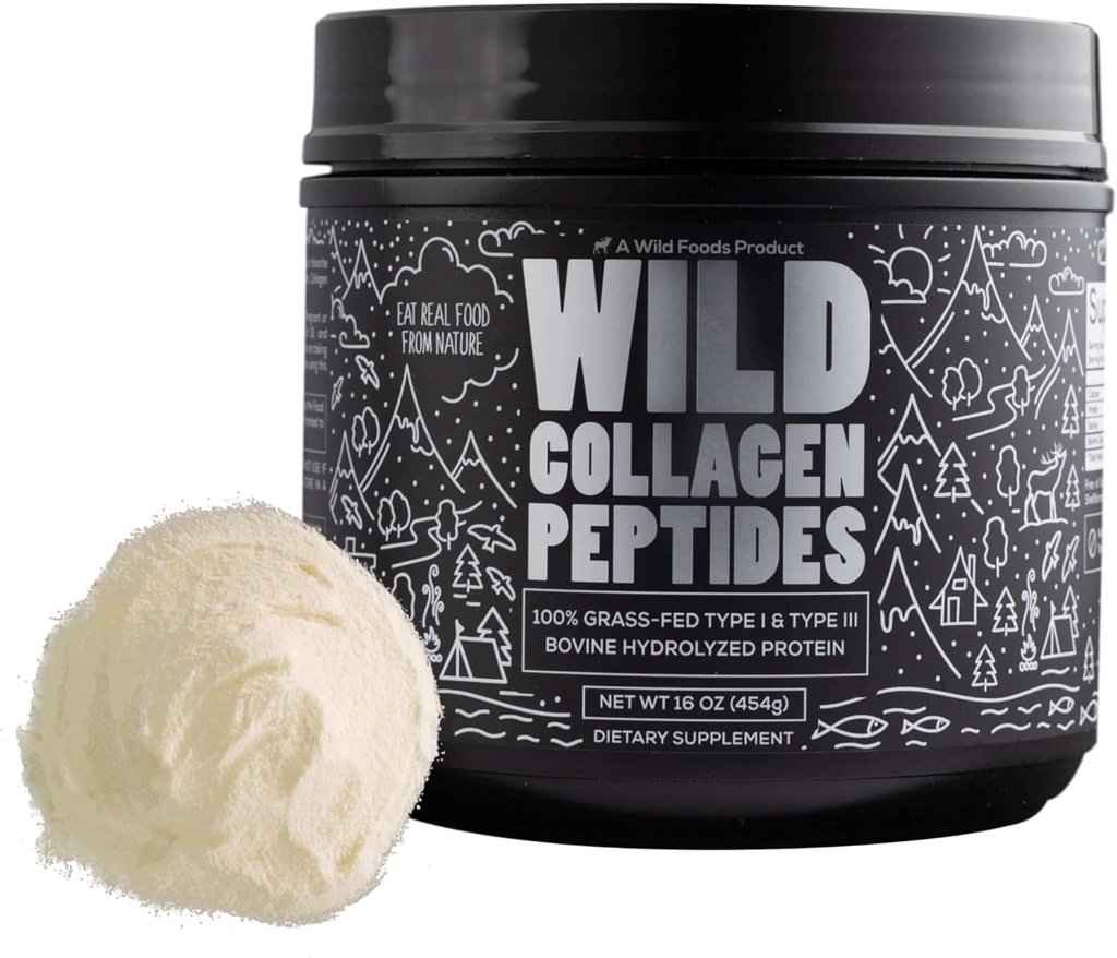 (原始内容存档于2018-09-26). Wild Collagen Peptides Powder QQ 古老的饮食蛋白粉,供男性和女性使用 NO-GMO, Keto & Paleo 友好补充 QQ (16 oz).
