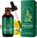 Mullein Leaf 提取器、Mullein Drops for Lungs、自然清洁器、Mullein Leaf 液体提取器补编、Vegetarian健康生活方式,2 FL OZ