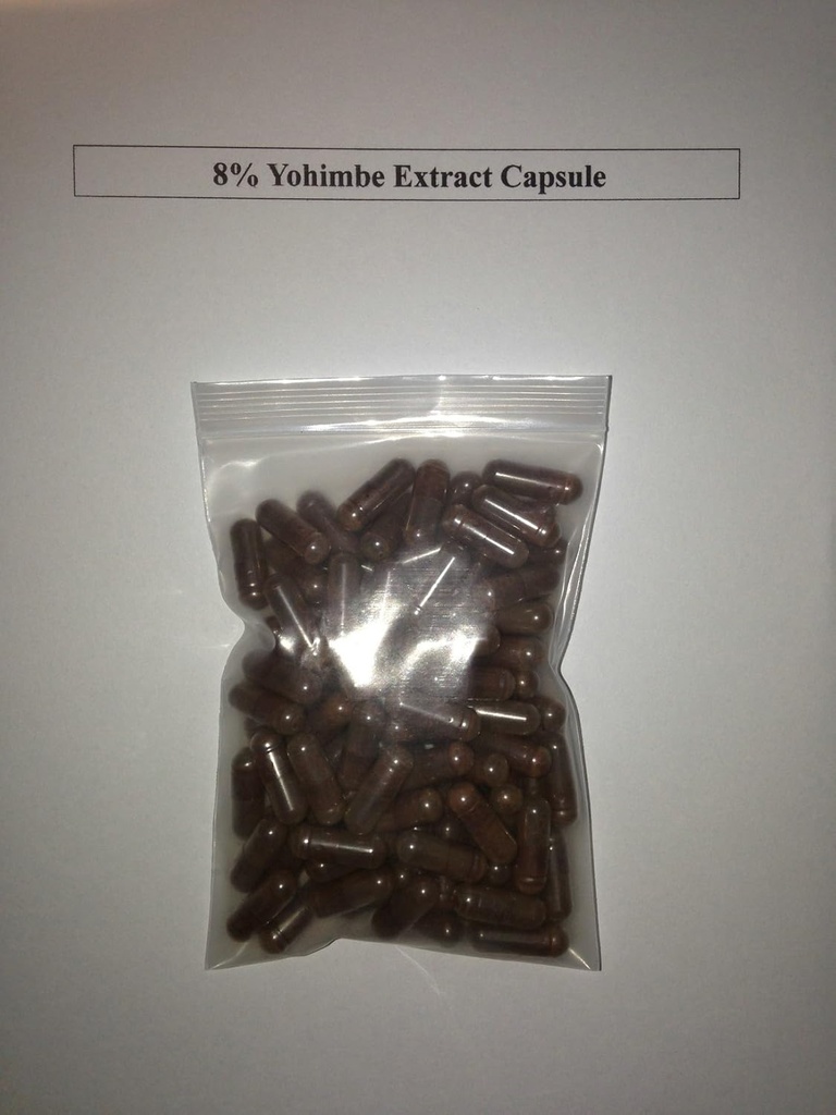 8% Yohimbine Yohimbe Bark 提取400毫克x1000卡普尔/阿佛罗丁