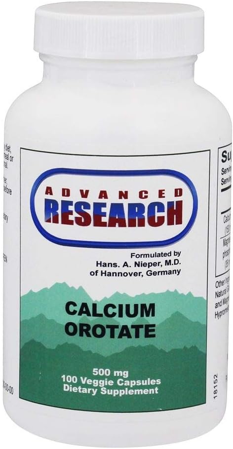 Hans Nieper Calcium Orotate Capsules博士,100名伯爵
