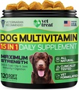 多维特敏可与Glucosamine & Salmon Oil – Made USA – Puppy & 高级补编 – 120 Chews – Daily Wellness Support for Joins, Immune System, Skin & Coat, Heart & Digestion 配音: 狗多维特敏可与Glucosamine & Salmon Oil – Made – Made – Pupy & 高级补编 – 120 Chews– 对联合,Immune系统,皮肤和大衣,心脏和消化的日常健康支持