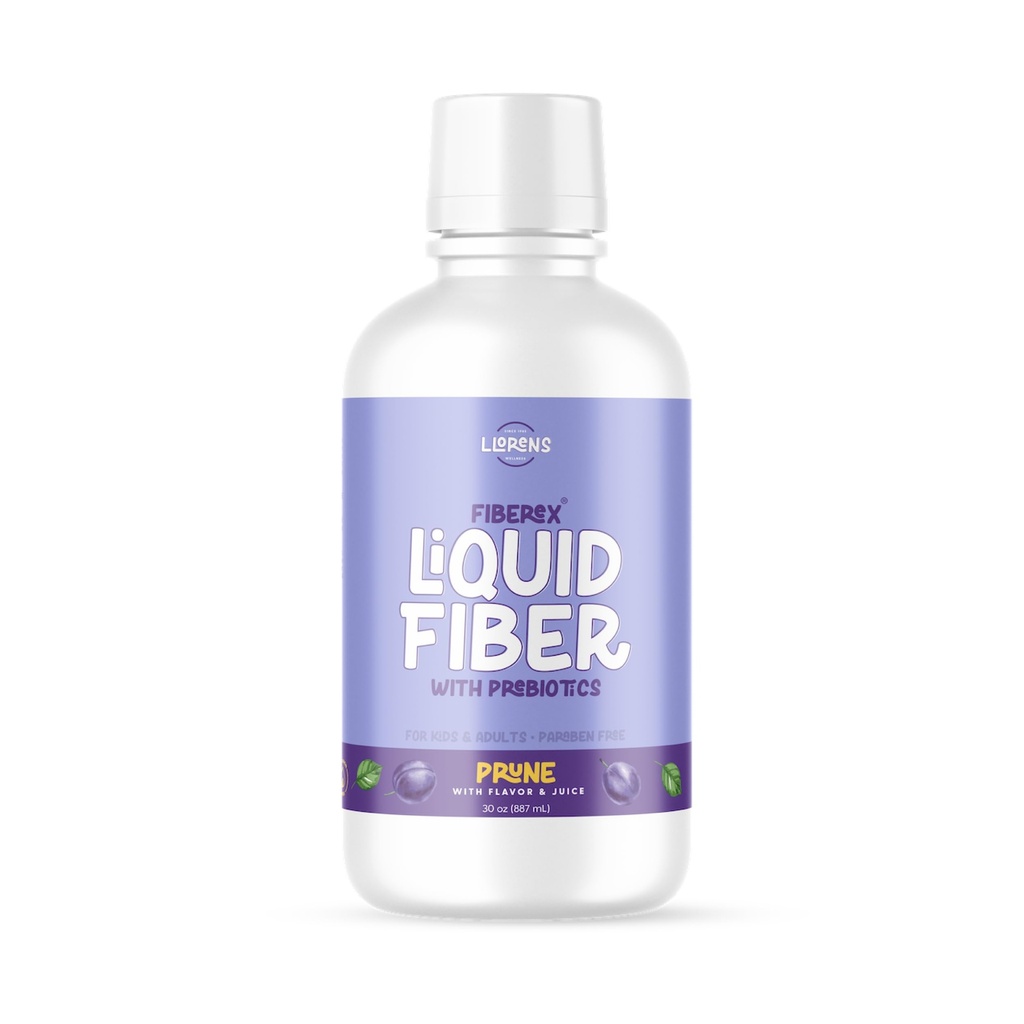 LLORENS PHAMACEUTICAL 液态纤维 15克可溶性纤维,无糖,常态和软凳 - Prune Flavor - 30 FL oz