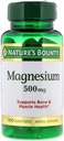 自然的丰产镁,500 mg 粘合板,矿物补充,支持骨和肌肉健康,Gluten Free, Vegetarian, 100 Counter (Pack of 3)