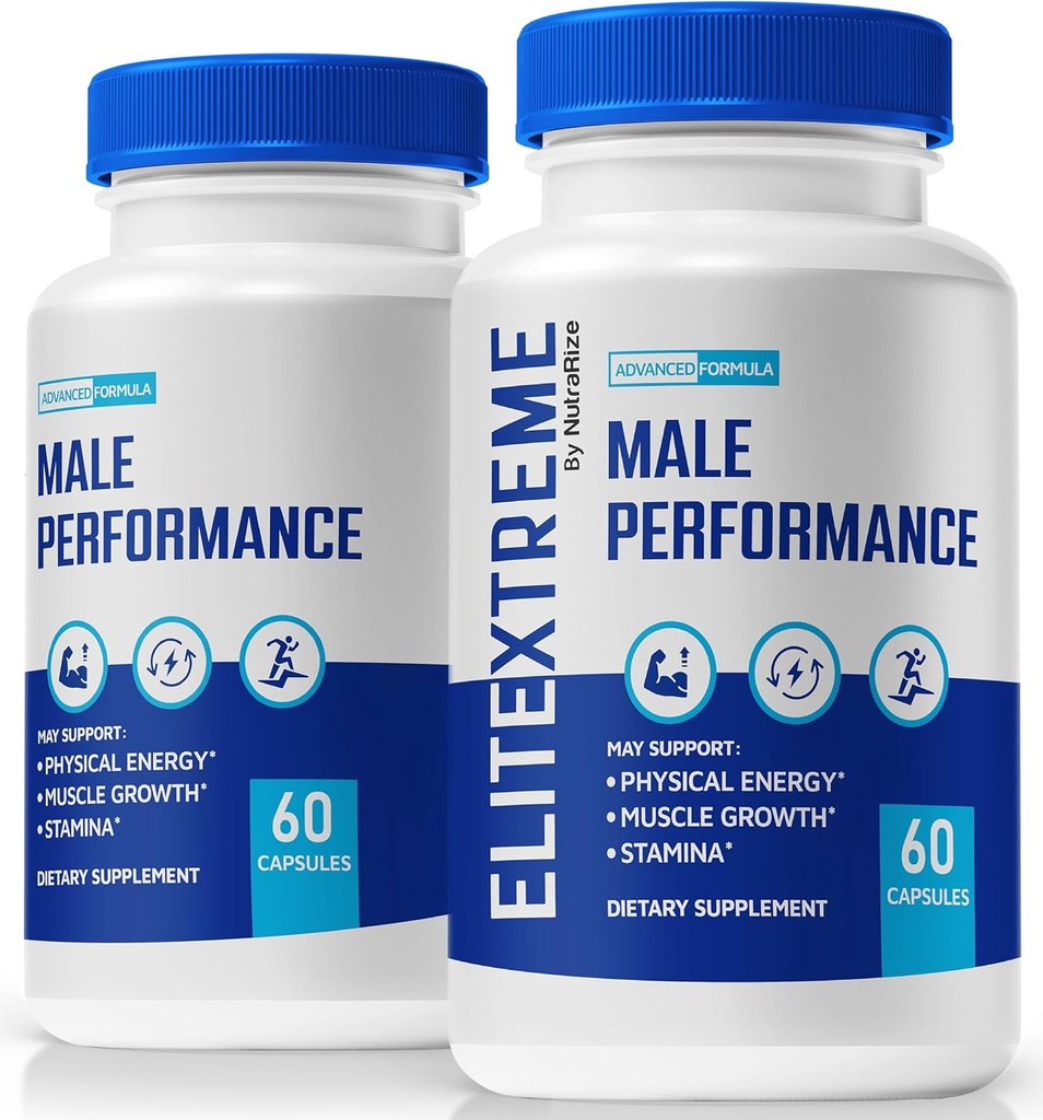 (2 Pack) EliteXtreme Male Supplement, EliteXtreme Man Pills, All Natural Dietary Capsules for Men, 1200 MG Multivitamins for Overall Health, Elite Xtreme Reviews (120 Capsules)