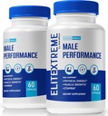 (2 Pack)精英Xtreme Male Supplements,精英Xtreme Man Pills,全男子自然饮食盖, 1200 MG 多维塔明综合健康,精英Xtreme Reviews (120 Capsules)
