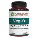 纯营养 Vegan Omega 3-5-6-7-9 120 软胶 + 600 mg 每服 2 软胶 + 多种 Omega 补充 总体健康 → 非 GMO → Gluten Free