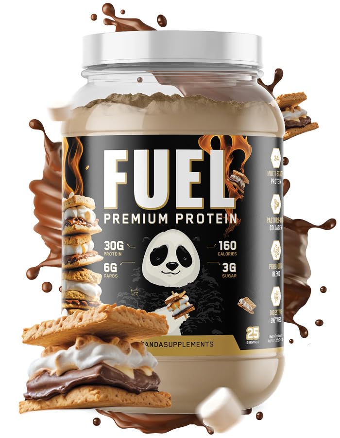 地下生物实验室 Panda Premium Protein Whey, Hydrodlyzed Collagen, Casein, Probiotics, Ezymes, Keto Friendly, Time Release, 25 services (2.5英磅, Campfire S'Mores) 生物实验室 地下生物实验室 熊猫燃料 Premium Protein Whey, Hydrollyzed Collagen, Casein, Probiotics, Ezyms, Keto Friendly, Time Relection, 25 series (2.5英磅, Campfire S'Mores) 生物实验室 化学实验室 生物实验室 生物实验室 生物实验室 生物实验室 生物实验室 生物实验室