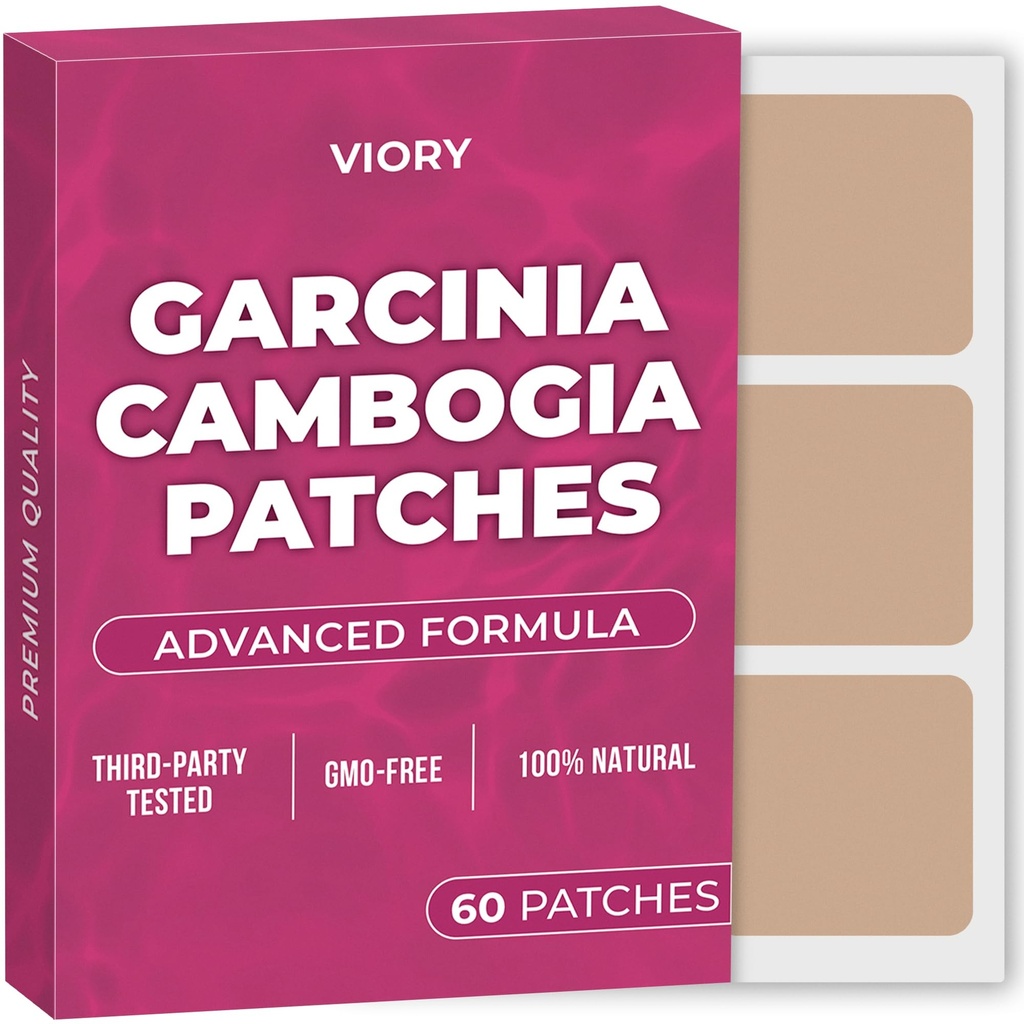 Garcinia Cambogia 补丁(包60) - 男女天然补丁100% - B12和钾 - 能源、重点和身体支持 - 强化公式