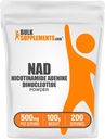 Bulk Assupports.com NAD 粉末 - Nicotinamide Adenine Dinucleotide,NAD Supplement 500mg - 能源支持,纯和Gluten Free,每服务500mg,100g(3.5 oz)(一包)