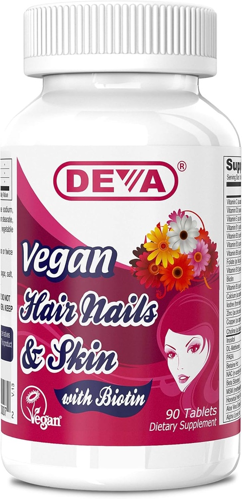 Deva - Vegan 头发、钉子和皮肤90标签