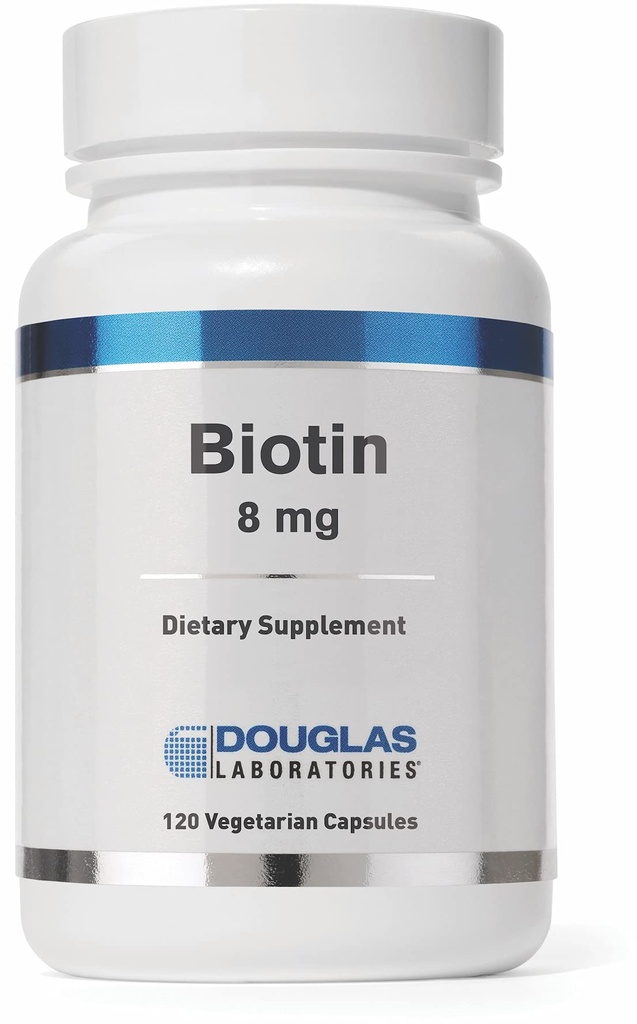 Douglas实验室 Biotin 8 mg →维生素B7 支持酶生产和神经功能 → 120 Capsules
