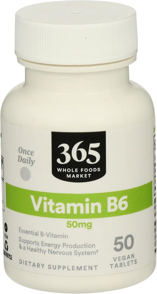 365 由全食品市场,维生素B6 50Mg,50 Count