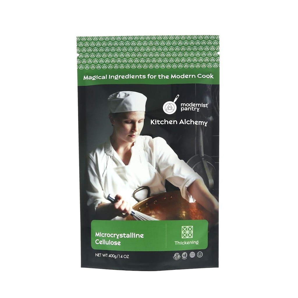 纯微晶线纤维素(MCC)粉末(Non-GMO Gluten-Free Vegan) 认证 - 400g/14oz