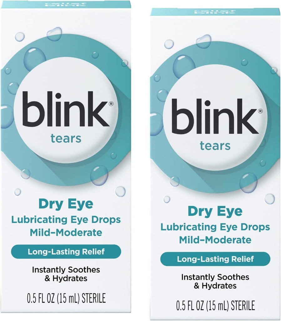 闪烁眼泪润滑眼滴(Mild-Modelate Dry Eye),0.5 FL OZ(15毫升) - 2-Pack