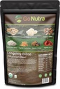 Go Nutra - 有机7蘑菇补充剂,长寿蘑菇粉与狮子的玛内,查加,诗竹,麦竹,瑞希,特雷梅拉,和科迪塞普斯蘑菇,Non-GMO,Gluten-Free,Vegan,4 oz