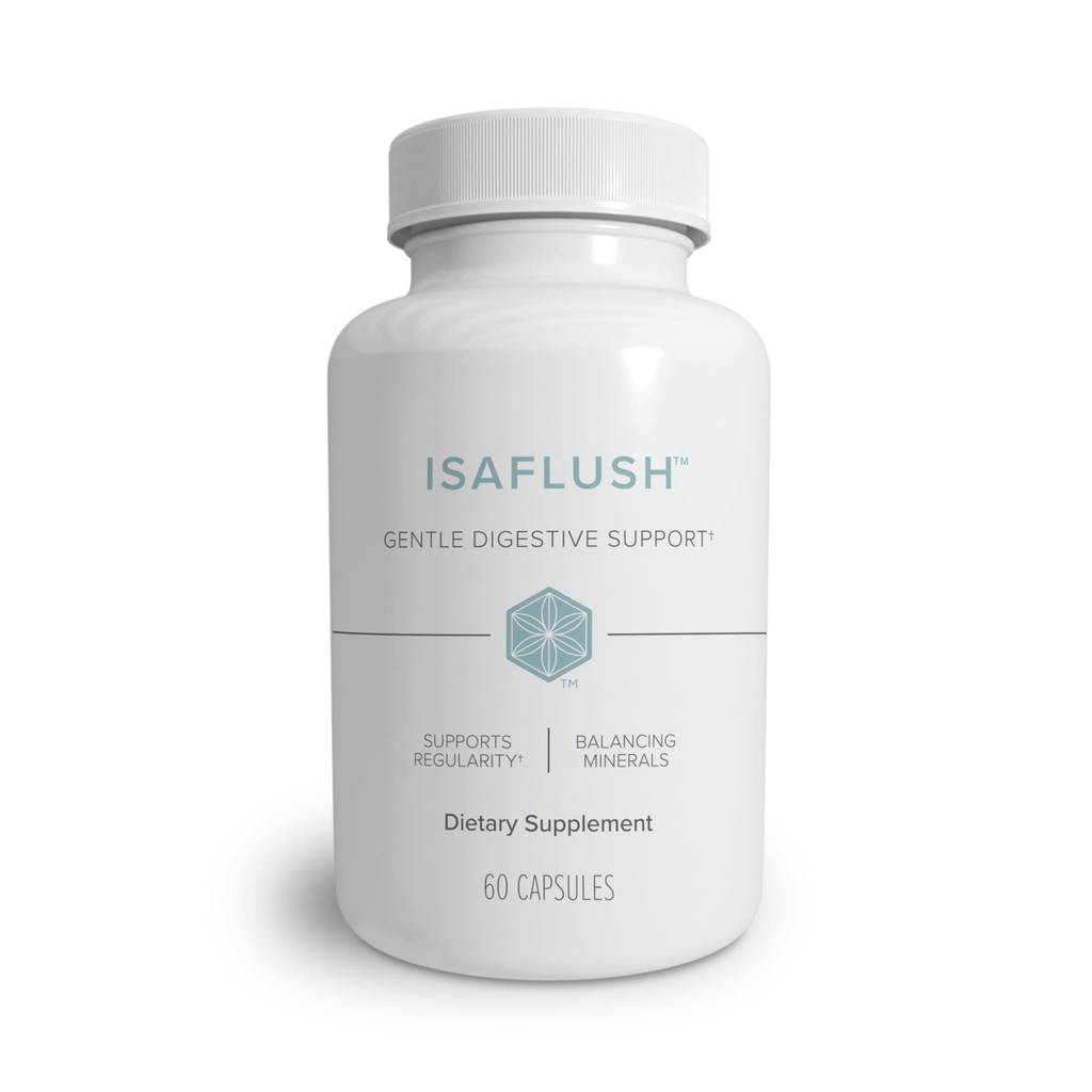 Isagenix IsaFlush - 以平衡矿物为鼓励规范的温和消化支持 - 无 Harsh Laxatives - 60 capsules