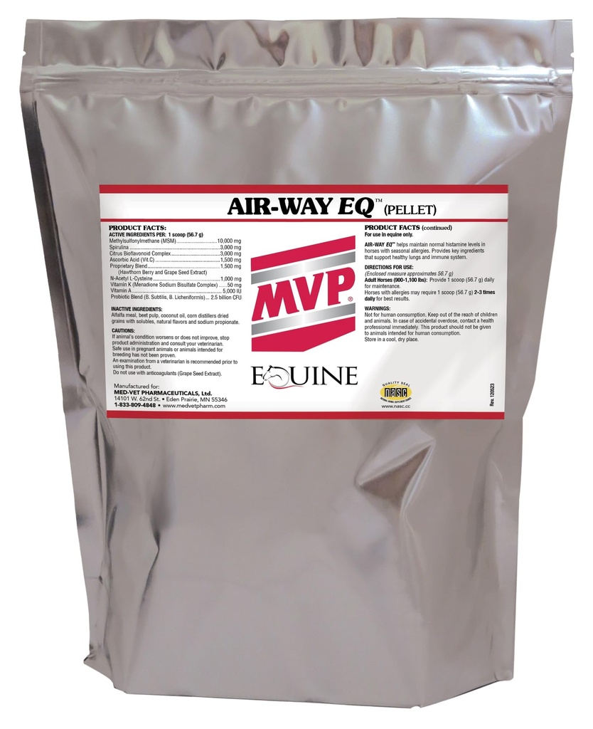 MVP Air-Way EQ(5lb) 支持马的健康肺功能和季节性过敏支持