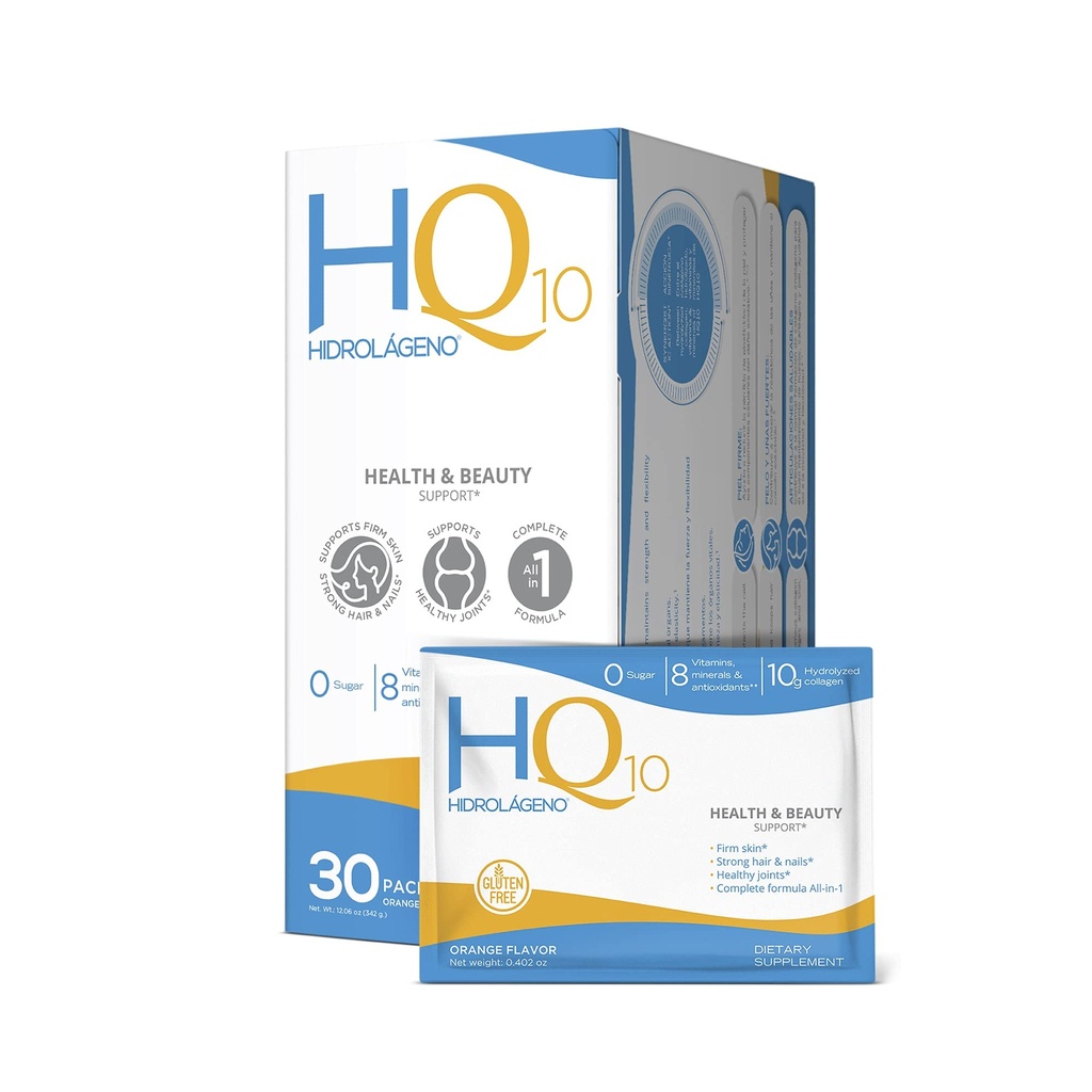 Hidrolageno Q10, 水解烯烃,维生素, ZINC, 抗氧化剂, 每包30个切片, 4.2 Ounce, 包1