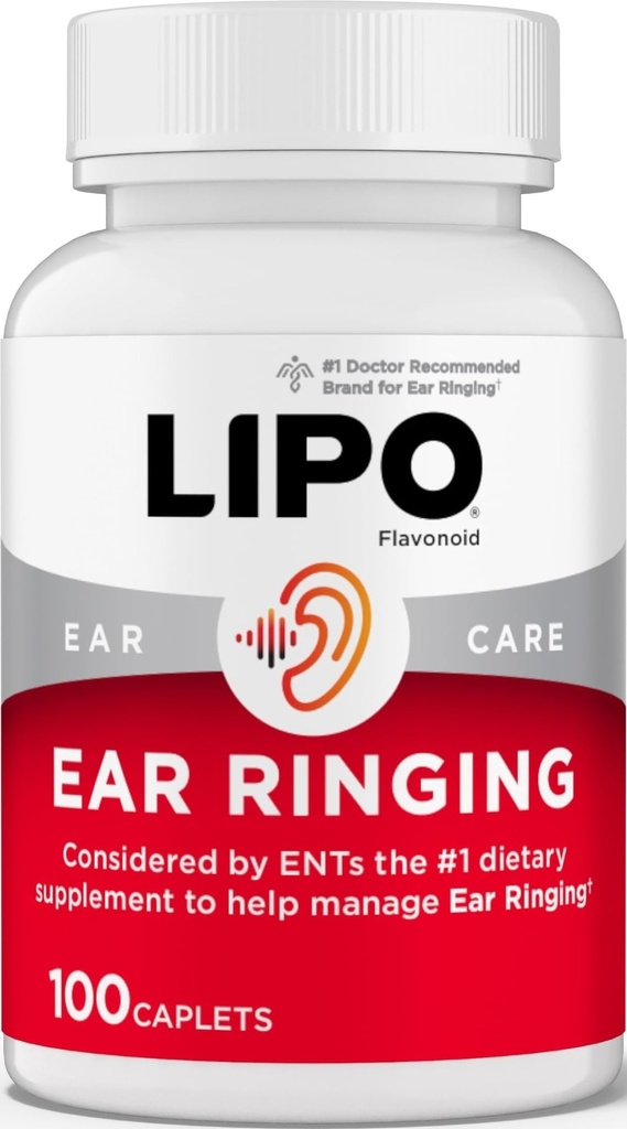 Lipo-Flavonoid Plus Tinnitus Relief - 环耳-临床推荐的Lemon Bioflavonoid 复合体,配有维生素C,B1,B2,B6,B12,和钙-100卡普