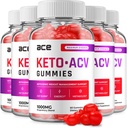 (5 pack) Ace Keto ACV Gummys - 高级公式 Ace Keto Plus ACV Gummys Apple 苹果 苹果 Viner Ace ACV 重量管理 饮食补充审查 男性(300 Gummys)