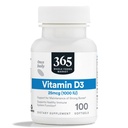 365 由全食品市场,维生素D3软胶,1000 IU,100 CT