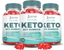 (3 Pack) Keto Purity Keto ACV Gummys高级公式 1000MG Keto Puritry Keto Gummys Apple 苹果苹果醋 配以石榴甜菜汁粉 B12 Vegan Non GMO 180 Gummys 配以