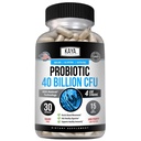 Kaya Naturals Probiotic 40亿 CMU - 女性的Probiotics,男性和成年人的Probiotics,自然的 - Gut Health & Immune支助补充 - 促进消化性健康 - 30个计数