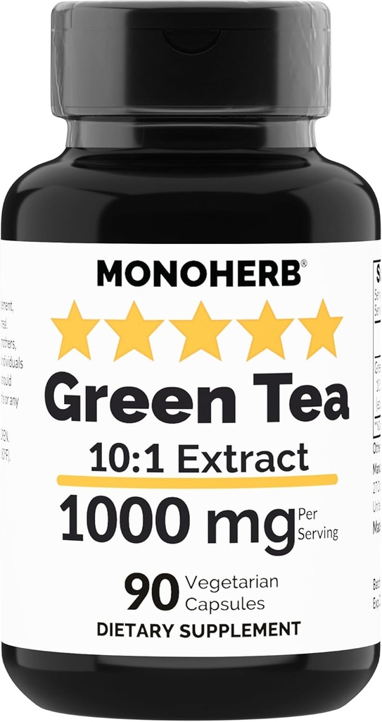 MONOHERB 绿色茶叶提取器 1000毫克 - 90 个蔬菜卡普尔