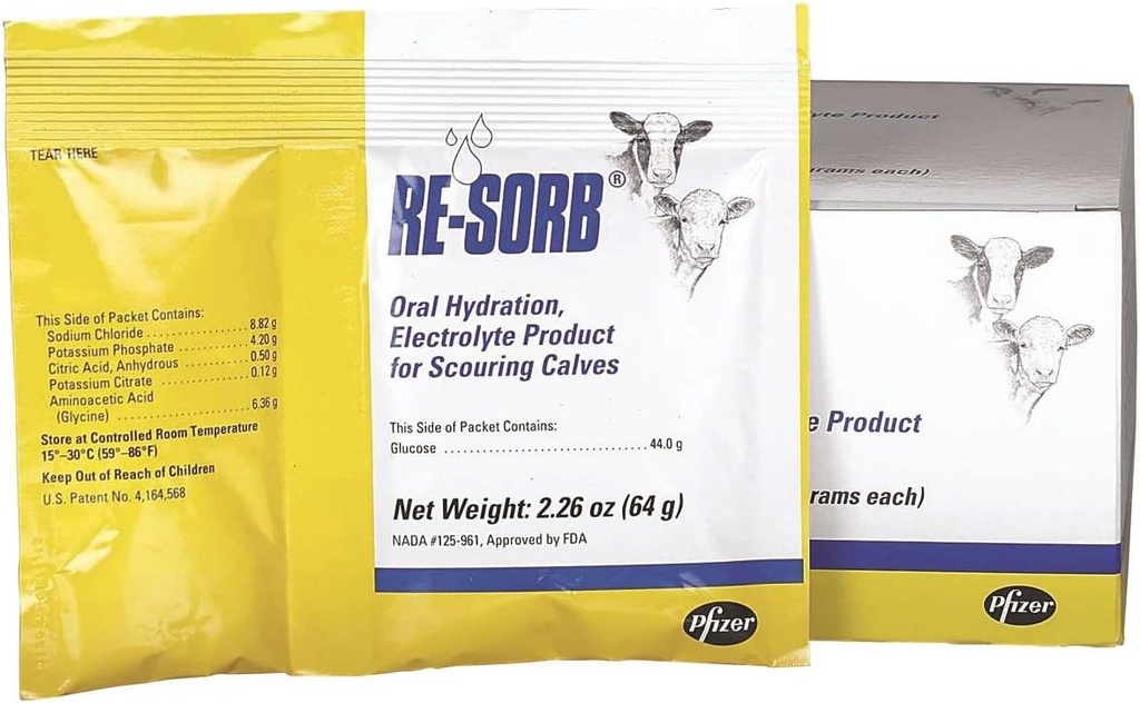 PFIZER ANIMAL健康 8142 Resorb 电解包, 64g