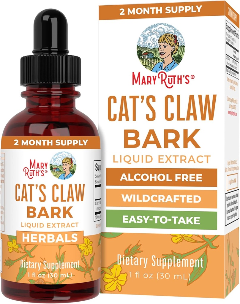 MaryRuth 有机体 猫的爪草液滴 \ \ 2 个月供应 \ 不喜欢的猫的爪子 \ Uncaria tomentosa \ 非GMO 计划 验证 \ \ 维根 \ Gluten 自由 \ 糖自由 \ 1 Fl Oz