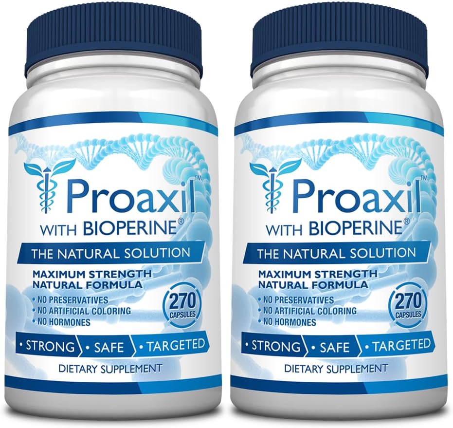 消费者健康 Proaxil - 540 Capsules - 支持前列腺健康 - 锌、Saw Palmetto、Bioperine - 和Beta Sitosterol - Vegan友好剂,美国制造 - 6个月供应