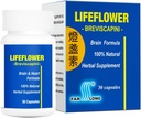 生命花,100% 全天然,青春脑草药补充剂,支持脑血管系统,改善记忆,30卡普尔
