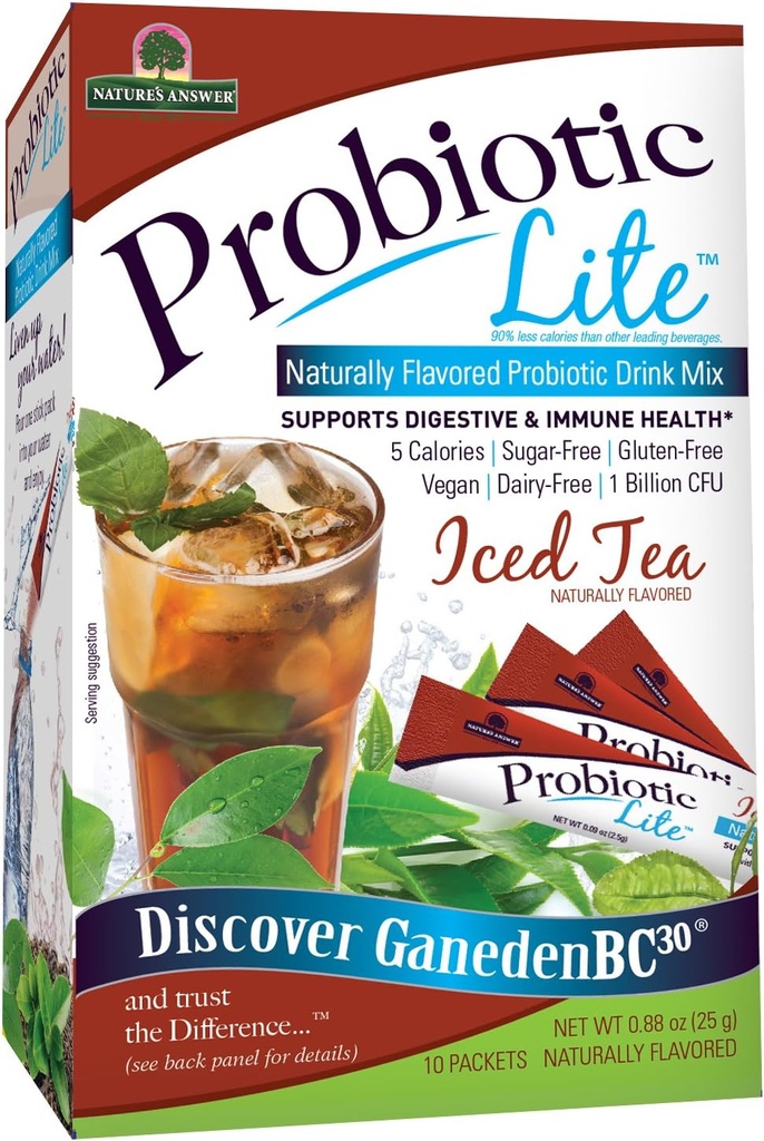 自然之答 Probiotic Lite 棒棒包 辅料 冰茶 10 Counter