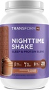 TransformHQ 夜间摇摆 睡眠+蛋白质混合剂 28种服务 巧克力 Mousse Flavor