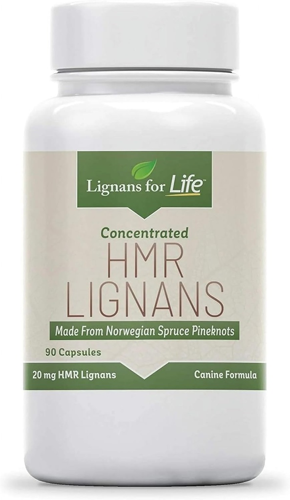 Lignans for Life HMR Lignans 20mg - 90 Capsules - 健康宠物的维生素 天然多维他命 健康补充 健康 与生理营养素的总体健康