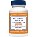 维生素店(Vitamin Shoppe) Probiotic Complex 4 illion CMUs - 定向释放 Veggie Caps - 支持肠内健康 和 含有 Probiotic Strains 平衡的消化(90种蔬菜 Capsules)