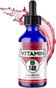 FWS 液态B12 维生素B12 补充5000 mcg 亚语 甲基Cobalamin 有机非GMO Vegan 高吸收 甲基B12 可调整剂量支持 增加能源生产