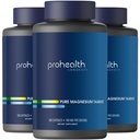 ProHealth Pure Magnesium Taulate, 160mg / service → 健康衰老的最佳生物利用率补充 → 支持大脑,心脏,和肌肉健康 → 第三方测试 → 180盖(3包)