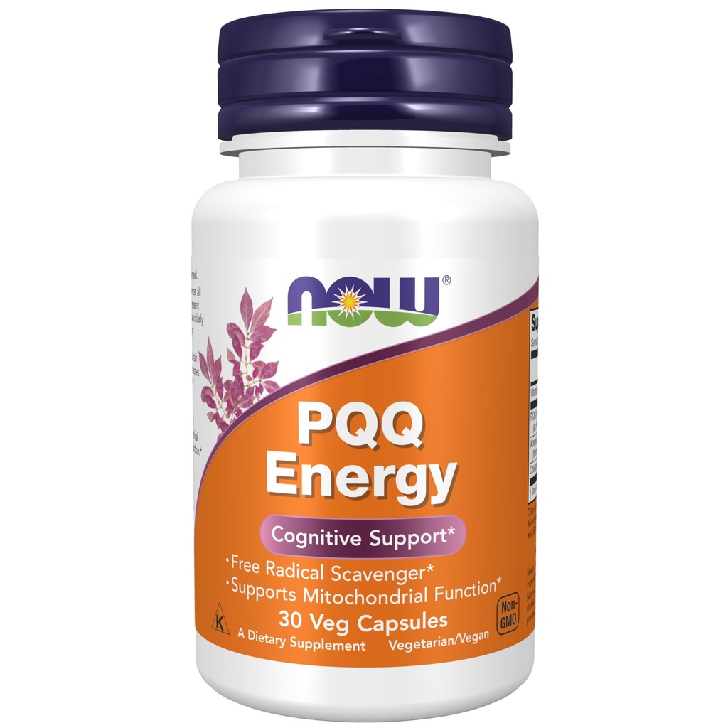 Now Foods Supplements, PQQ Energy, 自由激进拾荒者*, 认知支持*, 30 Veg Capsules