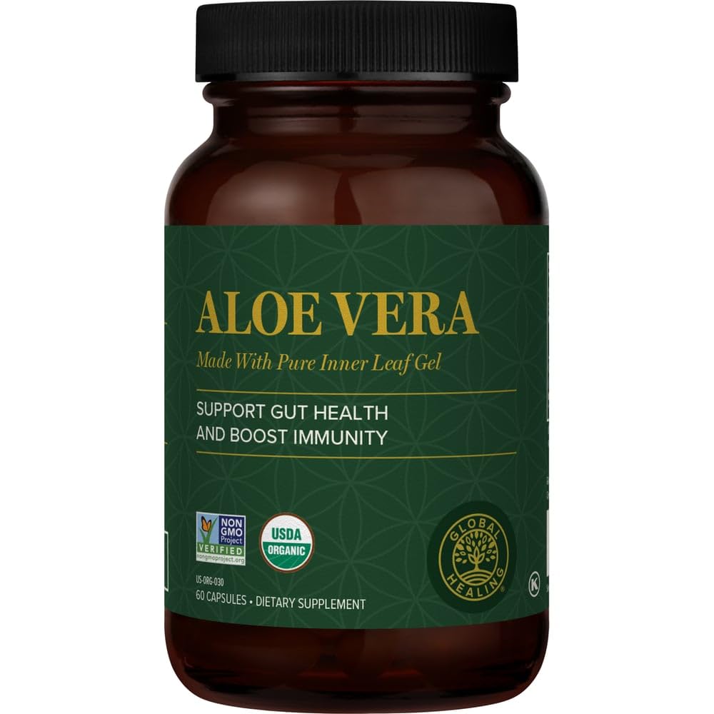 全球Aloe Vera生物活性有机叶补充剂 - 200x Acemannan浓度最高的聚焦公式 - Aloin-Free - Gut Health & Immune Support - 60 Capsules