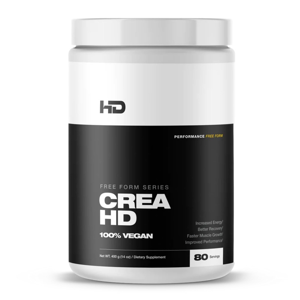 HD MUSCLE CreaHD Creapure 100% Vegan Creatine 单水合物补充 改进能源、恢复、肌肉生长和性能 80