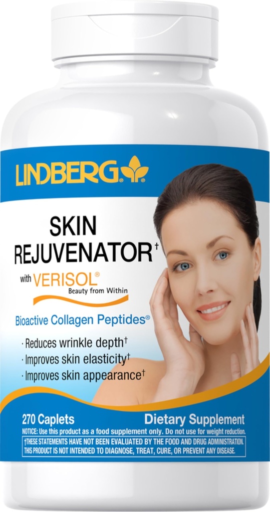林德伯格皮肤复古师与Verisol 270块平板电脑 与Collagen Peptides 为头发、皮肤和钉子补充