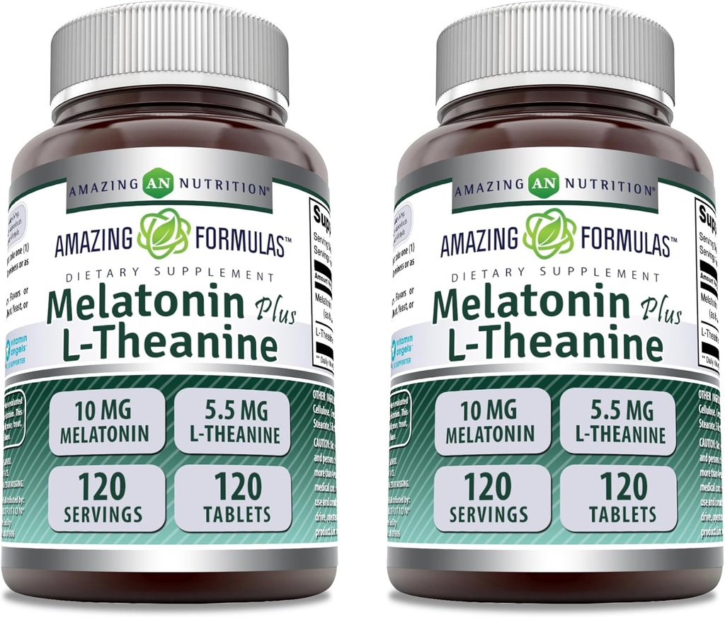 (原始内容存档于2018-09-21) (英语). Amazing Formulaments Melatonin 10 Mg Plus L-Theanine 5.5 Mg Supplements 120 平板电脑 非GMO Gluten Free QQ 在美国制造 QQ包2