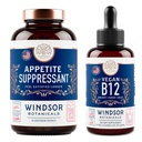 WINDSOR BOTANICALS 重量损失抑制剂和Vegan B12液体包