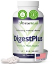 DigestPlus 消化酶 - 用于消化支持的基于植物的酶, 帮助减少Bloating & Gas - 纯酶 营养吸收 - 消化酶 补编,180 Capsules